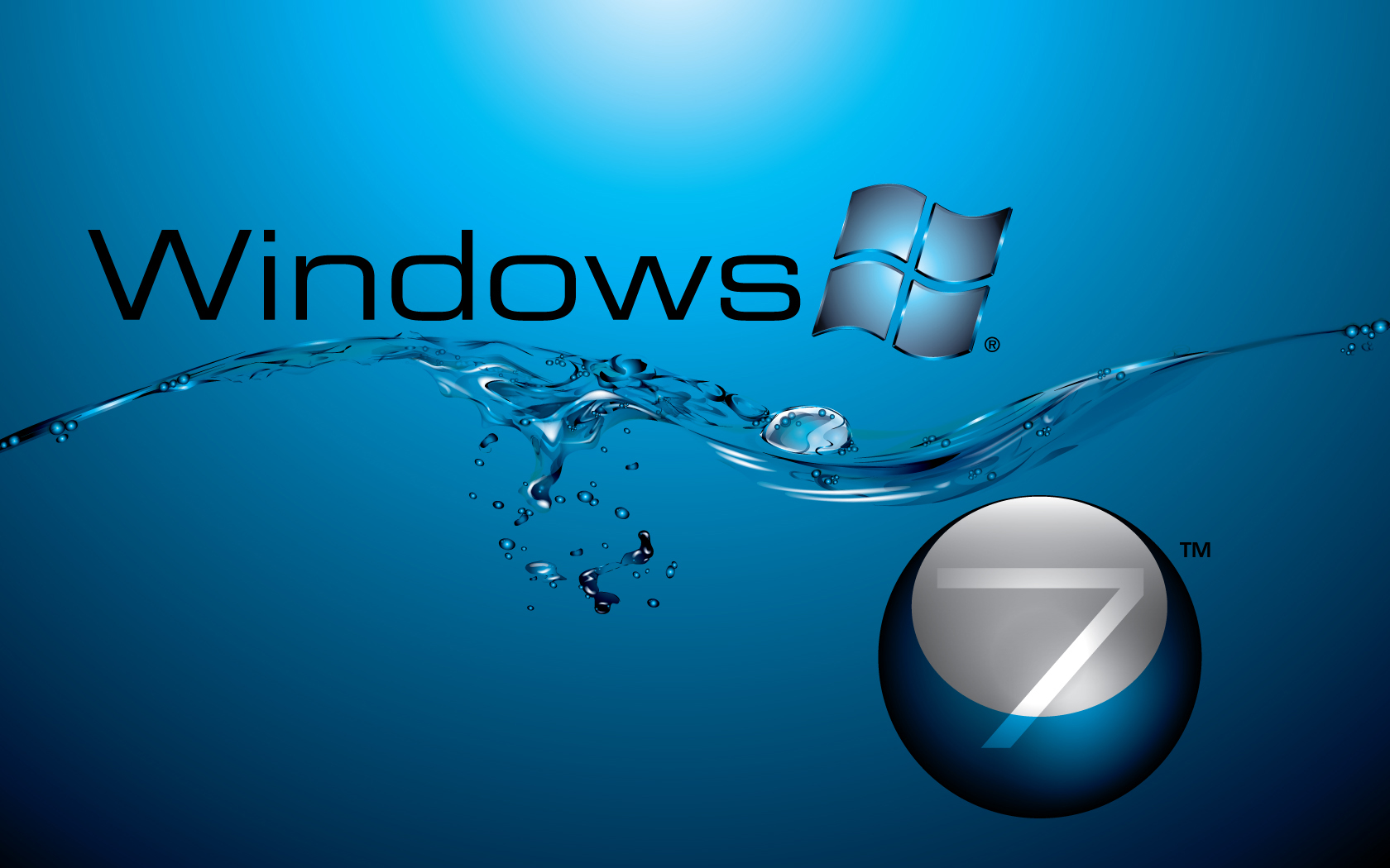 Windows 7 in Water Flow70327802